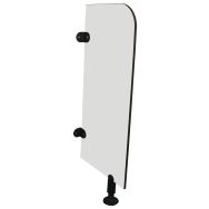 Séparation toilette enfant mur/sol 36,5 x 102 cm - Gris clair