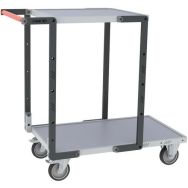 Servante 1 plateau 850x495 +1 plateau 550x495-Mélaminé 250kg