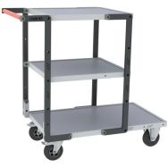 Servante 1 plateau 850x495 + 2 plateaux 550x495-Mélaminé