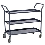 Servante 200 kg 3 plateaux tôle - 935x435mm