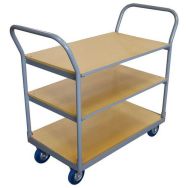 Servante 250 kg 3 plateaux bois 850x500 mm