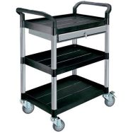 Servante 250 kg polypropylène 3 plateaux 680 x 450 mm