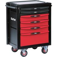 Servante 40 - 6 tiroirs - Plateau aluminium