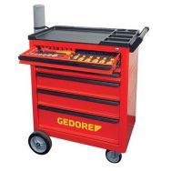 Servante d´atelier avec assortiment haute tension 103pcs
