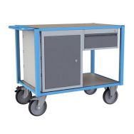 Servante établi équipée, 1 tiroir + 1 bloc porte, 500 kg