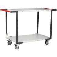 Servante flat-pack mount plateau bois 2 poignées