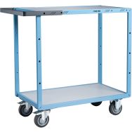 Servante mécano-soudée 250kg - 2 plateaux 850x455 - Mélaminé