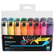 Set 16 marqueurs POSCA assorties pointe conique large PC7M
