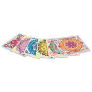 Set 24 cartes mosaïques 22x22 cm thème Mandala