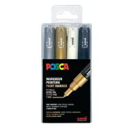 Set 4 marqueurs PC1MC pointe extra fine couleurs assorties