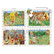 Set 4 puzzles d'observation les contes