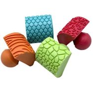 Set 4 tampons à bascule géants, motifs animaux