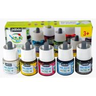 Set 5 flacons encre à dessiner végétale avec pipette 45 ml
