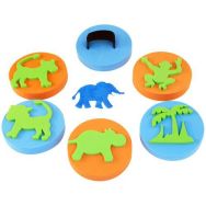 Set 6 tampons ergonomiques pour main thème jungle