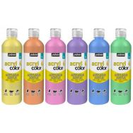 Set 6x500 ml acryl'color pastel