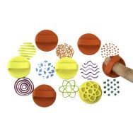 Set 8 tampons ergonomiques pour doigts, thèmes assortis