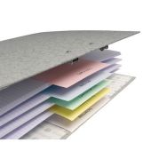 Set de 12 Set de 100 fiches intercalaires perforées 105x240mm Assortis