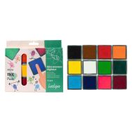Set de 12 mini encreurs 4 x 4 cm