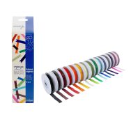 Set de 15 rouleaux ruban organza 9mm