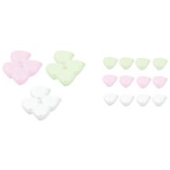 Set de 24 saladiers Triangle : 12 de 1,1 L et 12 de 0,3 L - vert/lavande/blanc