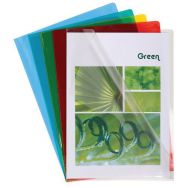 Set de 2 Set 50 pochettes coin pvc haute résistance 13/100 A4 Assorti