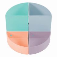 Set de 3 Pots à crayons modulables THE QUARTER Pastel-Assorties