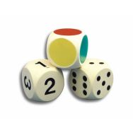 Set de 3 dés plastique