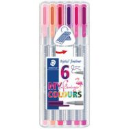 Set de 6 Fineliner triplus ''MY ocean COLOURS'', étui de 6