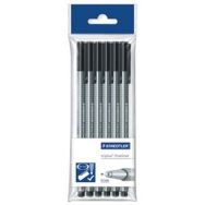 Set de 6 Ineliner triplus, noir, 6 pièces en sachet