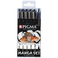 Set de 6 Kit Manga PIGMA, étui de 6