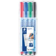 Set de 6 Marqueur correctable 305F Lumocolor, étui de 4