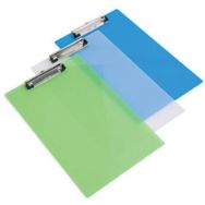 Set de 6 Porte-bloc, PP, A4, transparent, couleur assorties