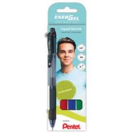 Set de 6 Roller encre gel liquide EnerGel-X BL107, étui de 4
