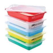 Set de bacs plats témoins avec couvercle - GILAC