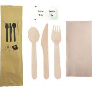 Set de couverts en bois