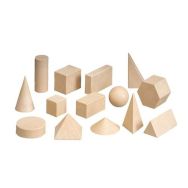 Set de solides géométriques en bois 14 pièces