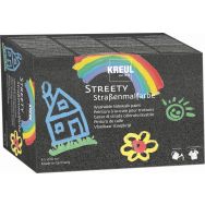 Set peinture à la craie liquide pour trottoir 6x200ml