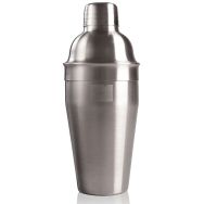 Shaker à cocktail en acier brossé