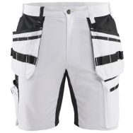 Short stretch haute visibilité noire et rouge fluo C48