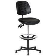 Siège Airplus assise haute réglable sur patins repose-pieds