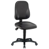 Siège Bas Multitalent Vinyle Noir Roulettes