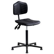 Siège Ergosoft embase aluminium assise basse sur patins