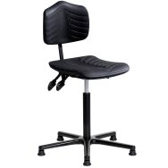 Siège Ergosoft embase aluminium assise moyenne sur patins