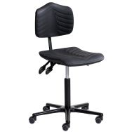 Siège Ergosoft embase aluminium assise moyenne sur roulettes