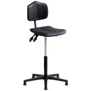 Siège Ergosoft embase polyamide assise haute sur patins