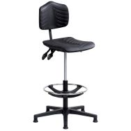 Siège Ergosoft embase polyamide sur patins et repose-pieds