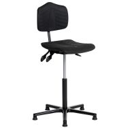Siège Ergosoft ergonomique assise haute sur patins aluminium