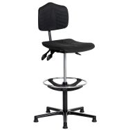 Siège Ergosoft ergonomique polyamide patins et repose-pieds