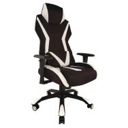 Siège Gaming Ergonomique blanc et noir