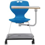 Siège Mahia mobile avec tablette coque bleue